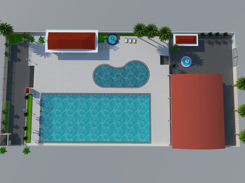thiết kế bể bơi - nhà thi đấu Gia Lâm