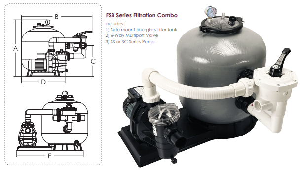 pool filter components - FSB Series