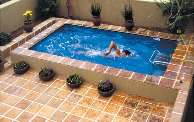 Lựa chọn xây dựng bể bơi hình chữ nhật giúp tiết kiệm tối đa chi phí xây dựng